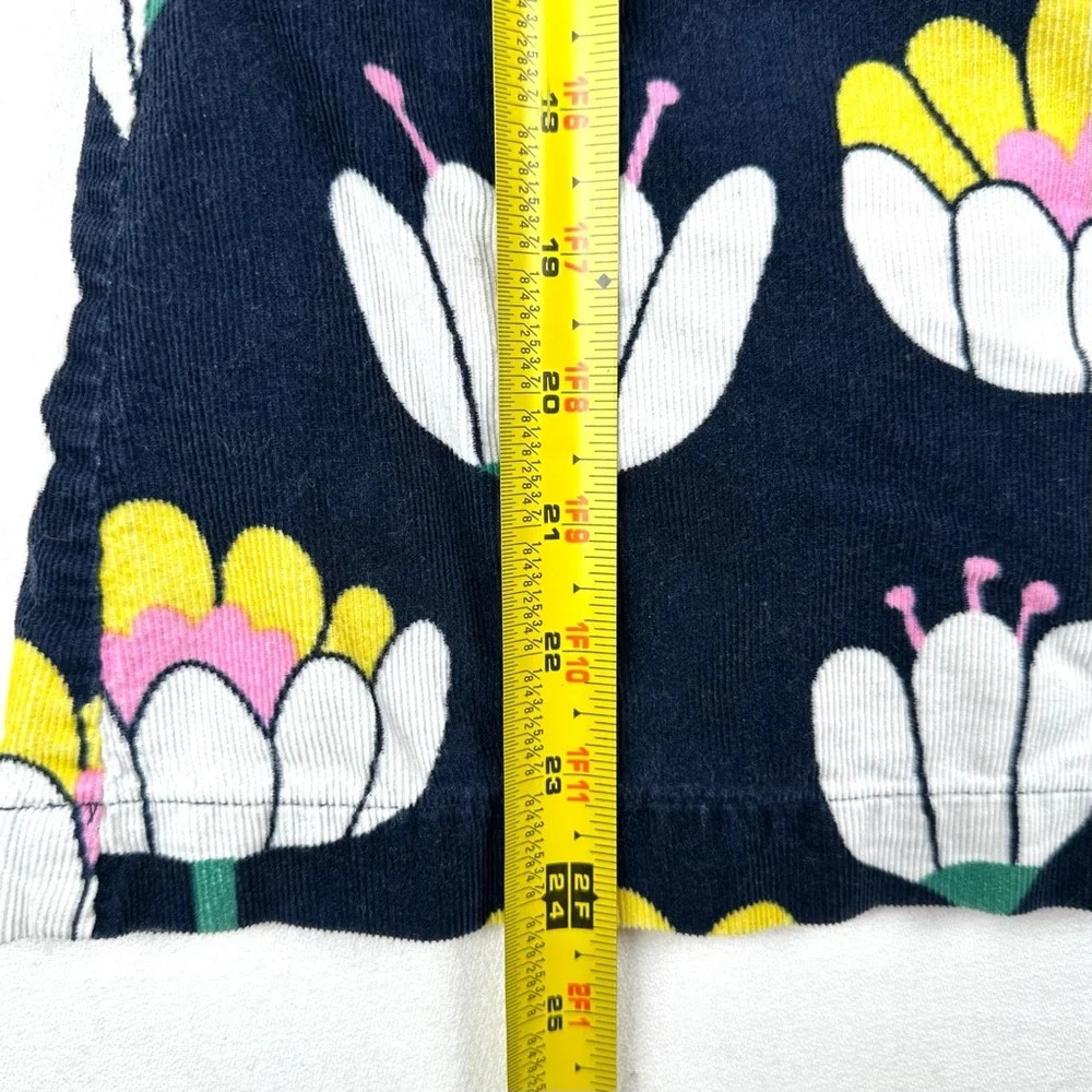 Mini Boden Floral Corduroy Jumper Dress